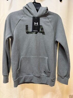 Under Armour Boys Rival Fleece Freedom Wordmark Hoodie